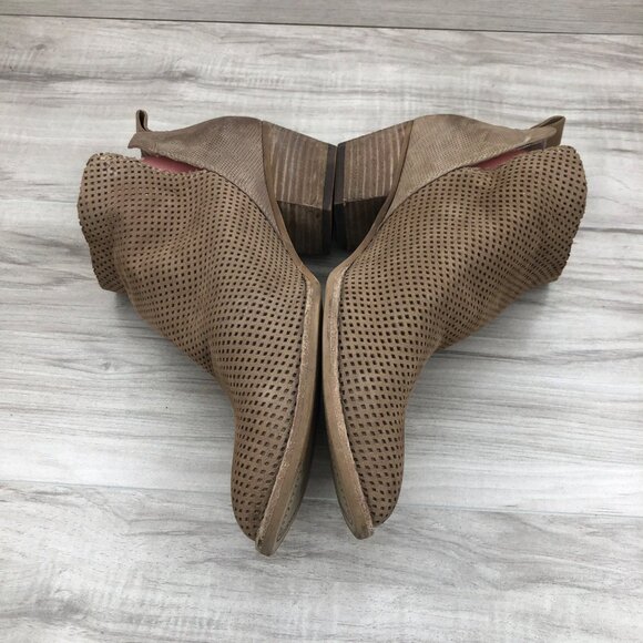 Dolce Vita Ankle Boots Women's 9.5 Brown Suede Slip On Booties - Picture 5 of 11